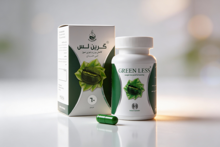 کپسول گرین لس با عصاره چای سبز و قهوه سبز برای کاهش وزن